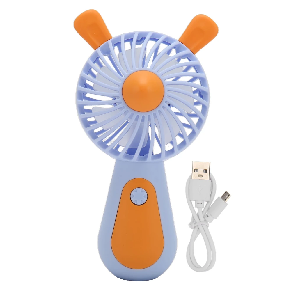 Handheld Mini Fan USB Charging Two Levels Adjustment Ergonomic Portable Handheld Small Fan