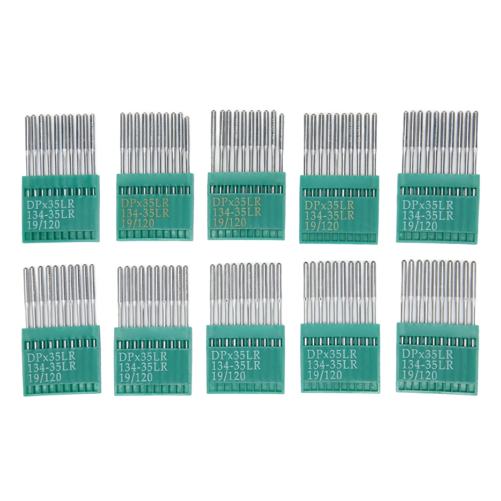 100 Count Sewing Machine Needles 120/19 Prevent Skipping Stitches Steel DIY Embroidery Needles for Leather Sewing Needles