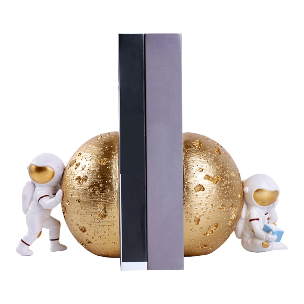 Bookends Cartoon Cute Style Rounded Edges Resin Material Decorative Practical Office Book Support for Home Type 2