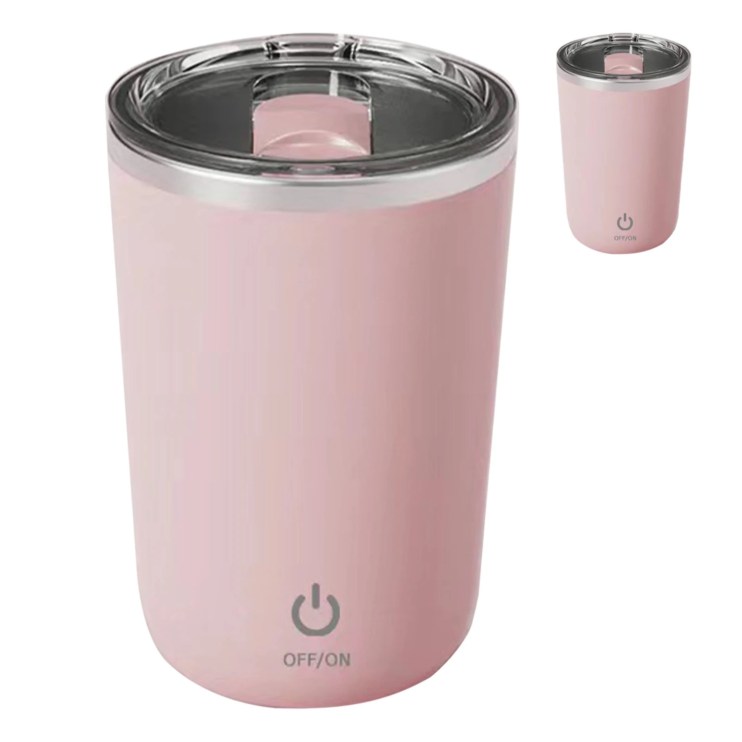 350mL Automatic Magnetic Stirring Cup Washable Stirring Coffee Mug with Stainless Steel Inner Liner for Milk