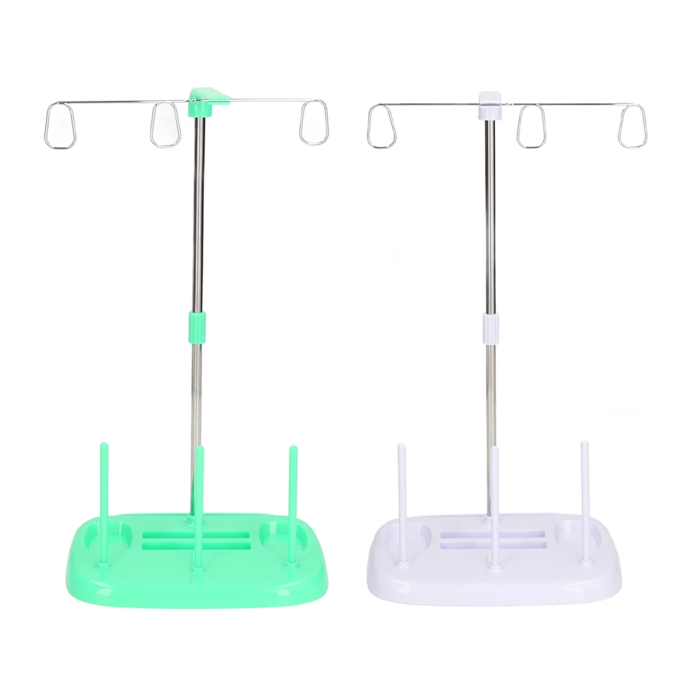 2pcs Thread Stand Plastic Thread Spool Holder for Domestic Embroidery Sewing Machines Green Mauve