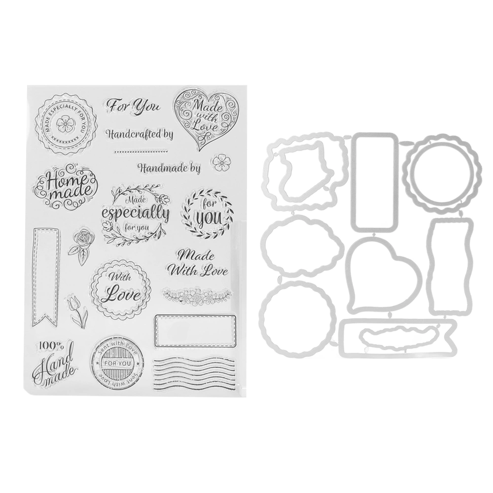 Clear Stamp Valentines Style Clear Safe Reusable TPR Wide Application Transparent Stamp for Cards Envelope Making