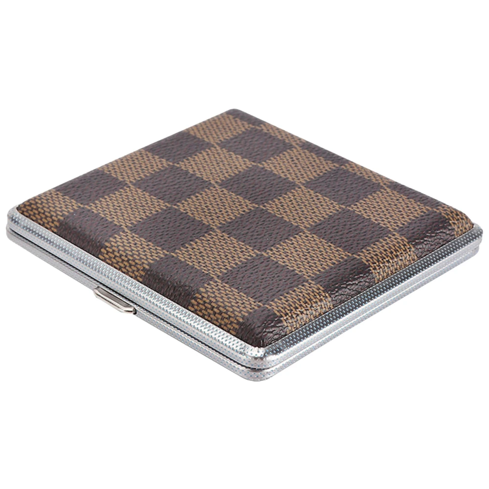 Cigarette Case Holder 20 Capacity Pressure Resistant Flip Type PU Leather Cigarette Box for Women Men