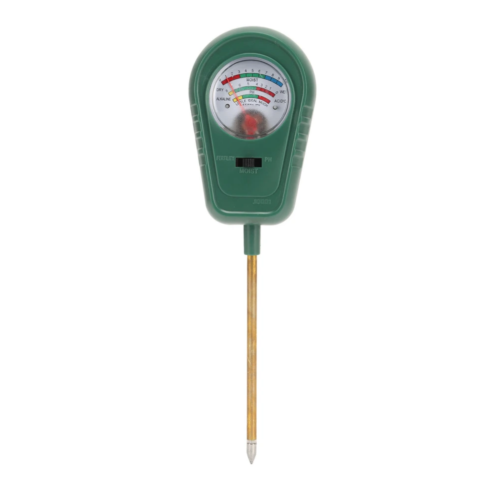 Soil Moisture Meter Professional Accurate Single Pin Plant Water Monitor PH Meter Soil for Garden Yard Green