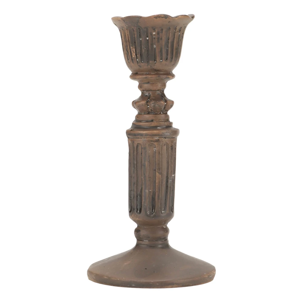 Pillar Candle Holder Vintage Carved Candle Holders Romantic Candlelight Dinner Props Candlestick Decoration