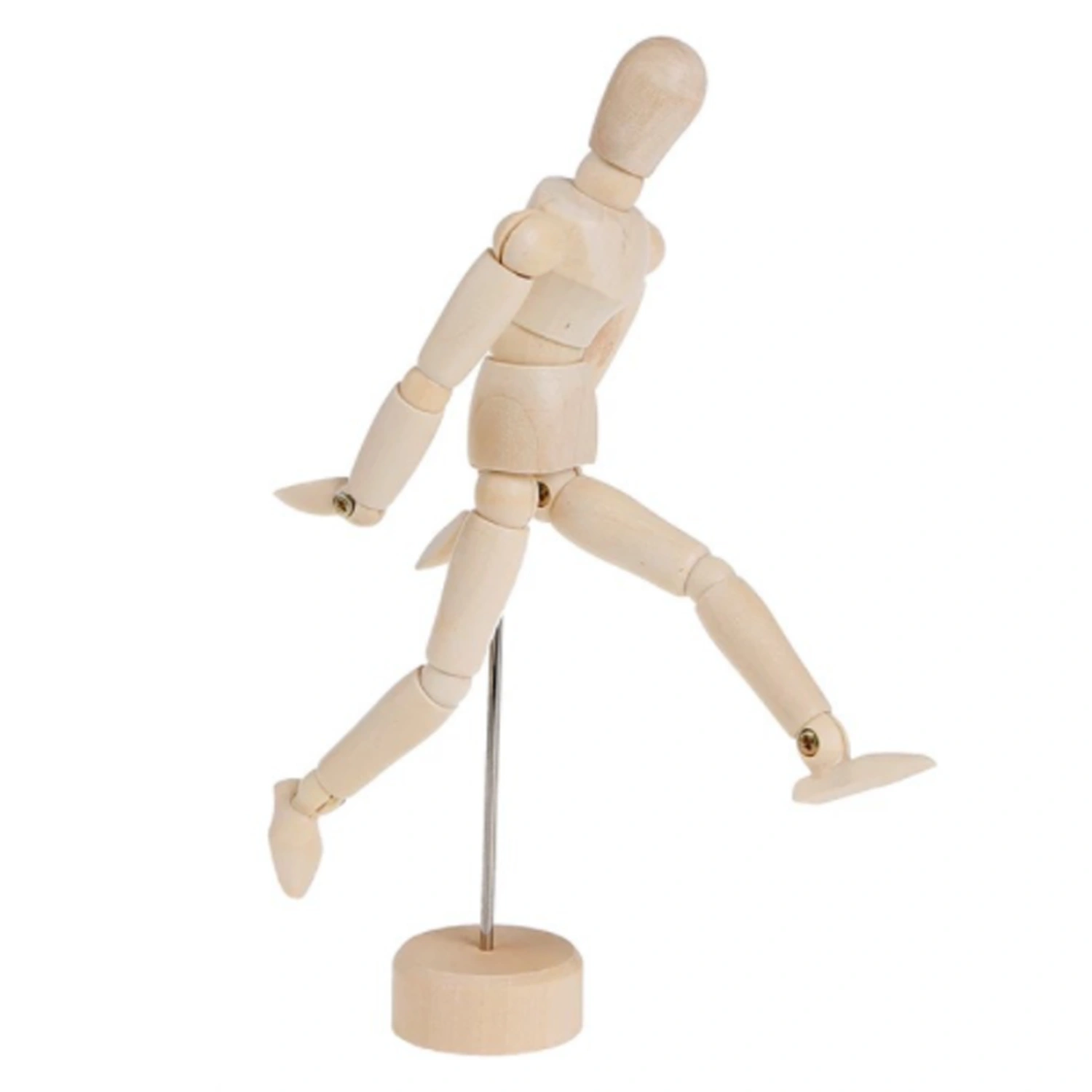 5.5in Wooden Mannequin Mini Flexible Sketch Drawing Wooden Figures Articulated Models Puzzles Toy Home Decorations