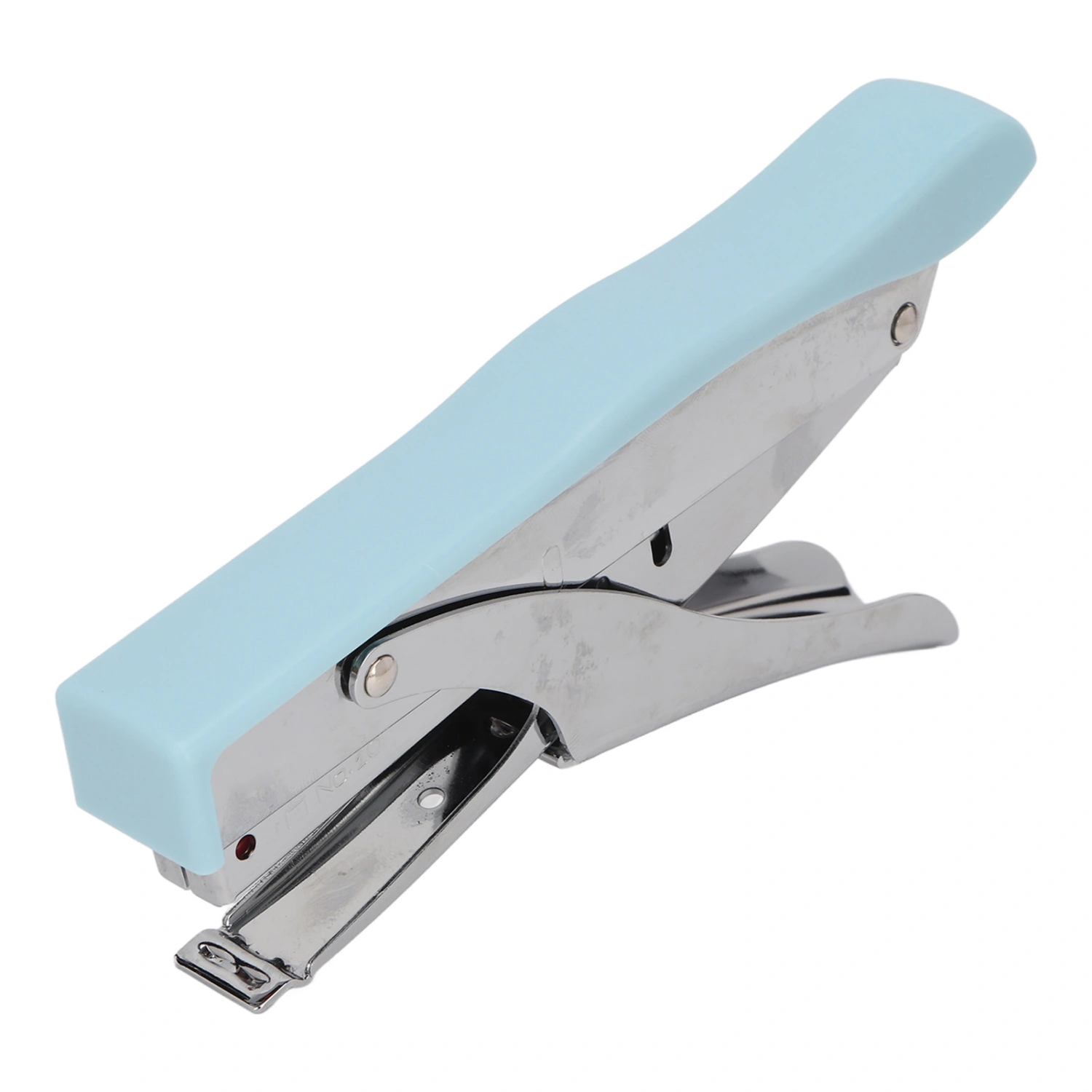 Hand Held Stapler Ergonomic Frosted Surfaces Portable Plier Stapler Home School Office Binding Documents Blue