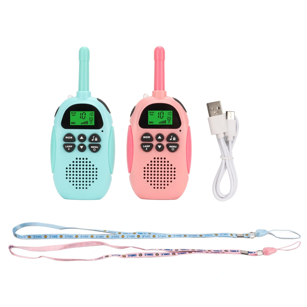 Kids Walkie Talkies Blue Pink Handheld Wireless Cute 3Km Children's Walkie Talkie Parent Child Interactive Toy