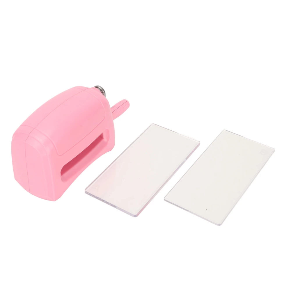 Embossing Machine DIY Making Portable Pink Plastic Zinc Alloy Scrapbooking Em Bossing Machine for School