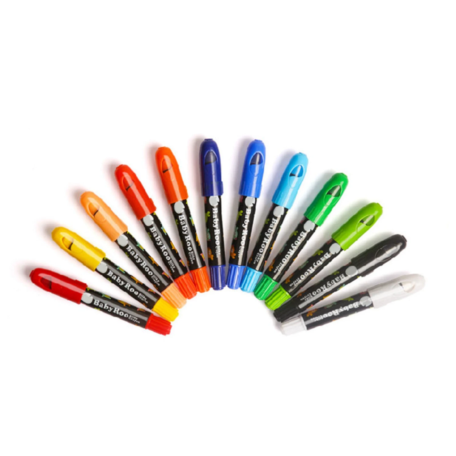 Oil Pastel Set for Kids Washable Comfortable Grip Colored Oil Pastels with Plastic Shell for Daily Painting 12 Colors