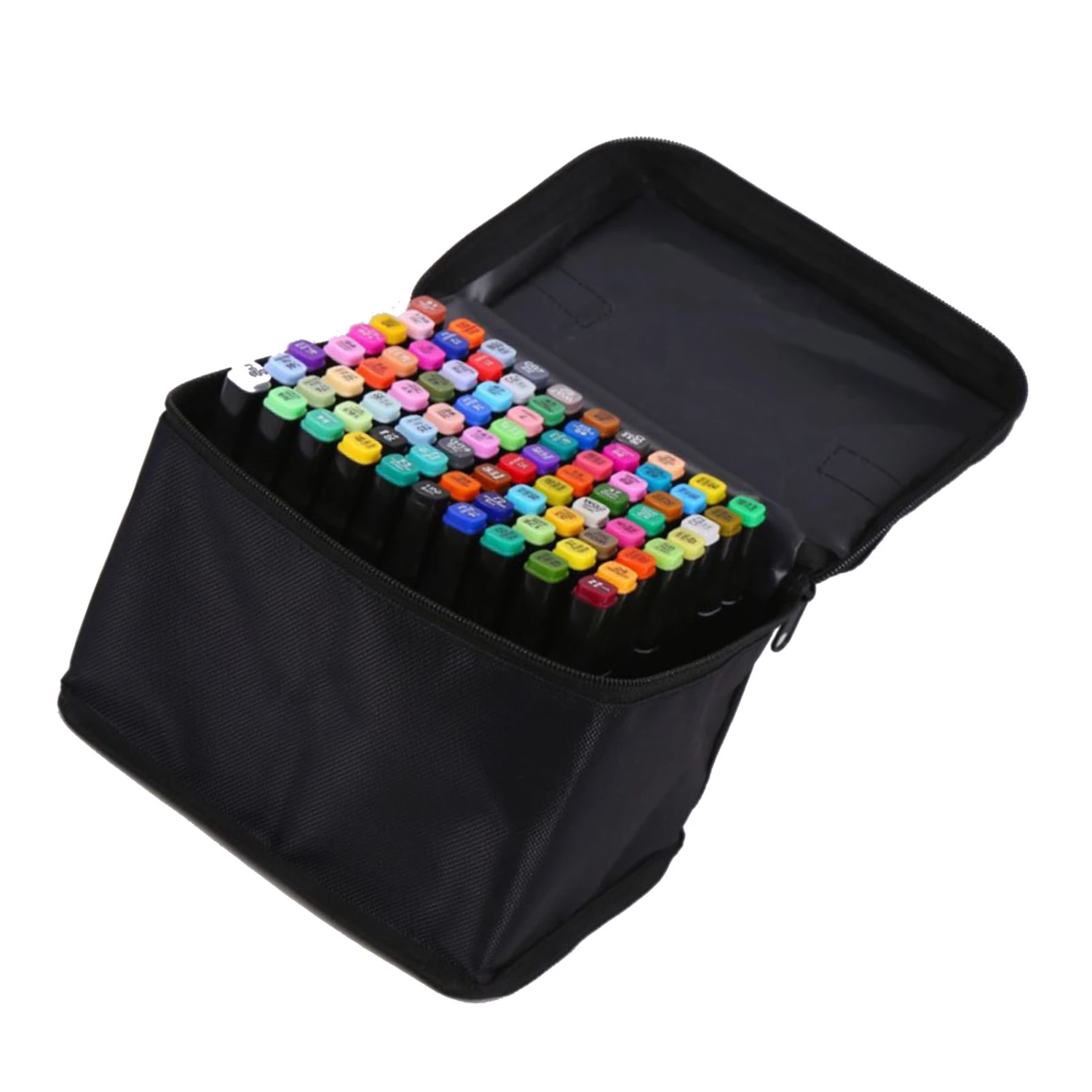 80 Colored Double Head Marker Pens Easy to Color Drawing Markers with Handbag for Painting