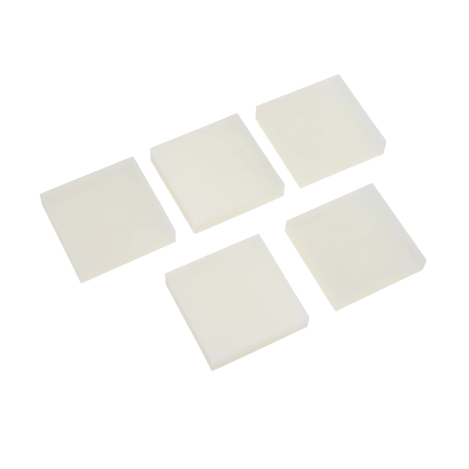 Stamp Carving Block 5x5x1cm DIY Making Semi Transparent Soft PVC Material Rubber Block Stamp Carving for Art Projects