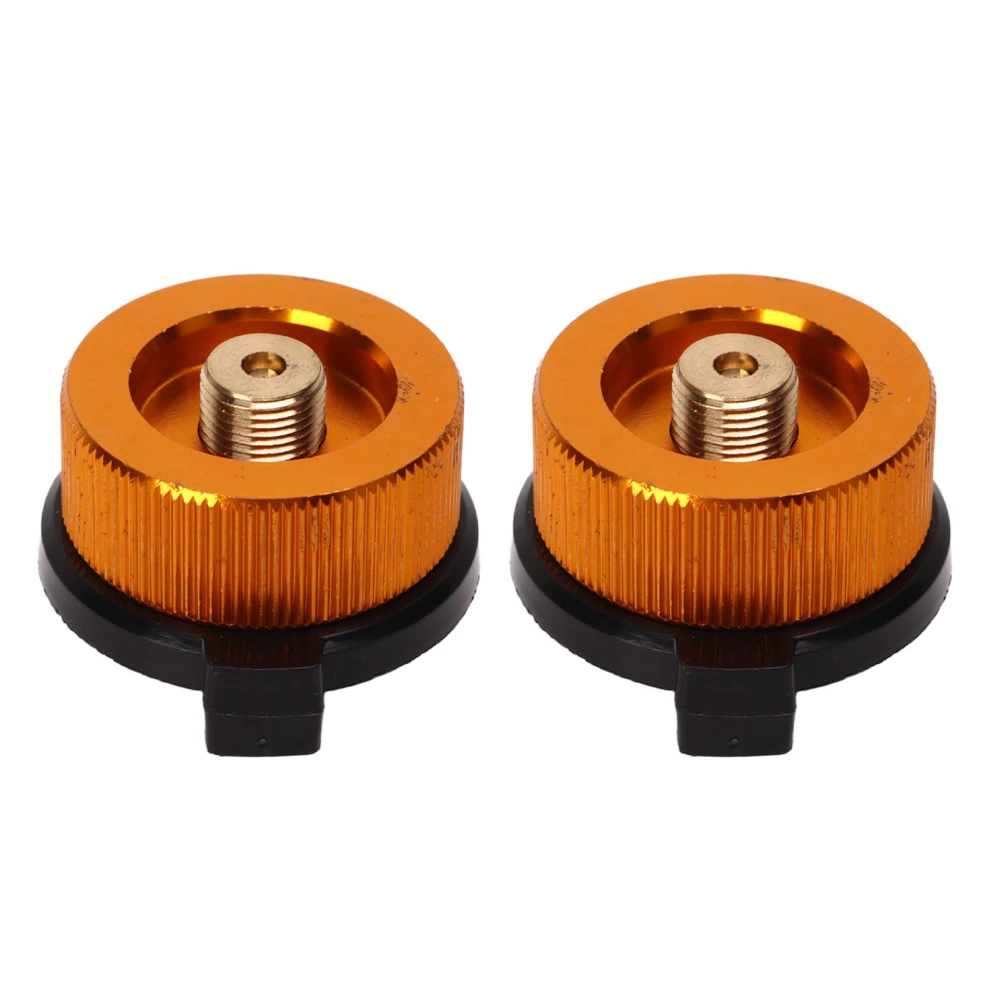 2 Pcs Camping Stove Adapter Automatic Shut Off Nylon Copper Aluminum Alloy Lightweight Portable Propane Adapter