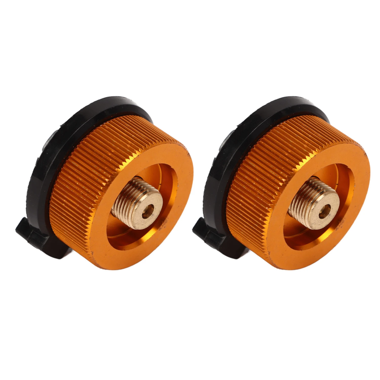 2 Pcs Camping Stove Adapter Automatic Shut Off Nylon Copper Aluminum Alloy Lightweight Portable Propane Adapter