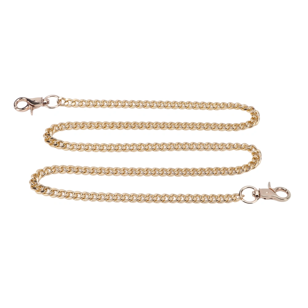 8 Pcs 1.2m Aluminum Curb Chain Elegant Simple Rust Resistant Metal Craft Chain for DIY Bag Chains Jewelry Making Gold