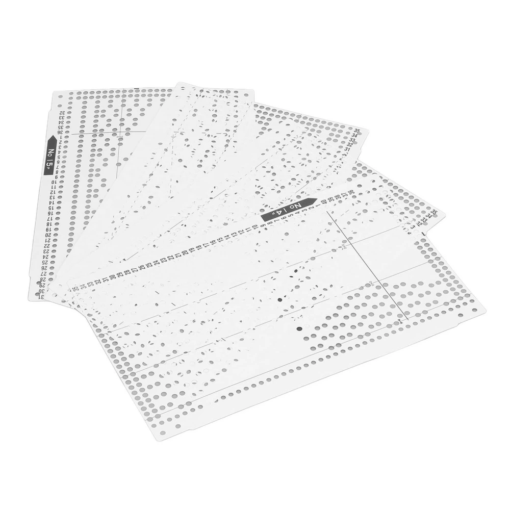 15Pcs Knitting Machine Punch Card Rich Style Soft Durable Plastic Knitting Flower Card for KH868 KH860 KH881 KH891 KH892