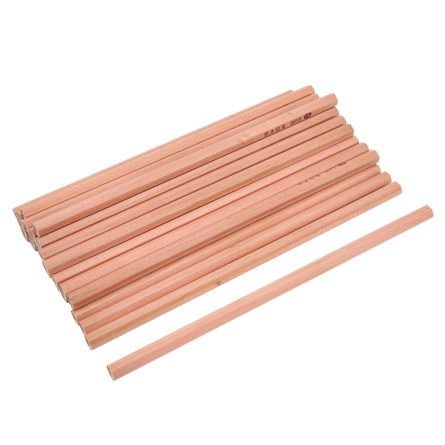 30pcs HB Pencil Hexagonal Rod Wood Carbon Portable Clear Handwriting Student Pencils for Writing Drawing