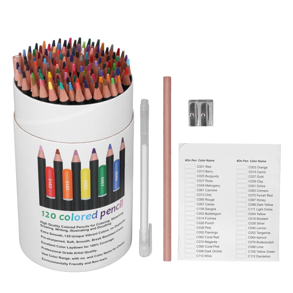 120 Colors Colored Pencils Set Coloring Mixing Pencils Drawing Set Art Tools for Adult Artists