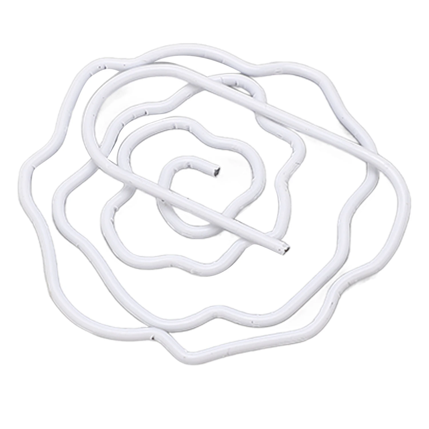 100pcs Rose Shape Paper Clips Increased Slip Resistance Lightweight Metallic Paper Clips for Office School