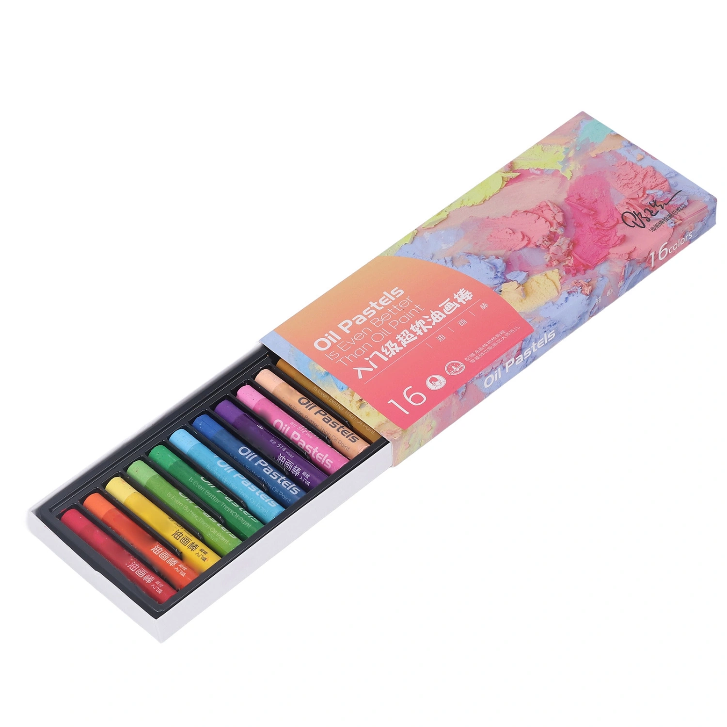 Oil Pastels Professional 16 Colors Soft Oil Pastel Stick for Artists Beginners Students Kids