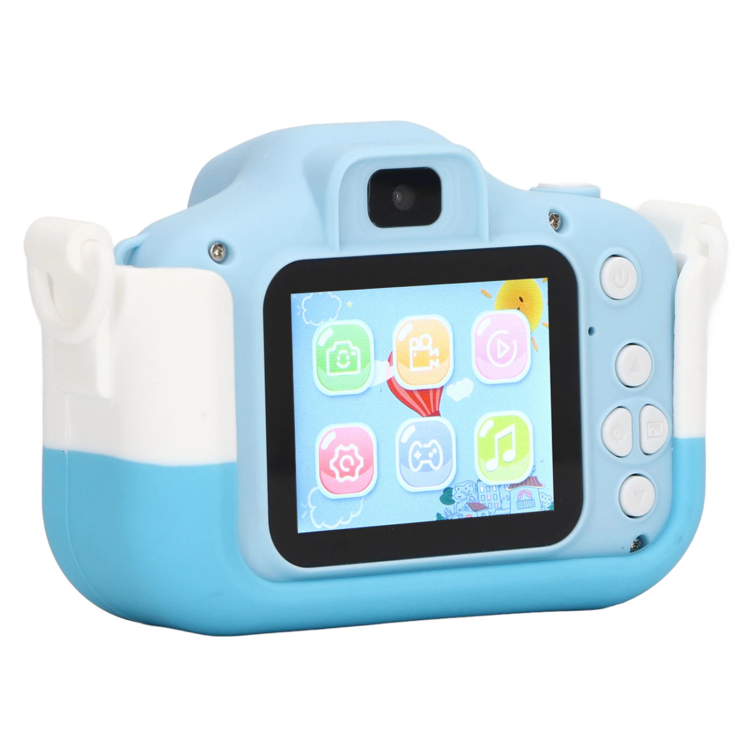 Kids Camera HD Video Dual Camera Built in Games Multi Mode Filter Blue Cute Cartoon Mini Digital Camera