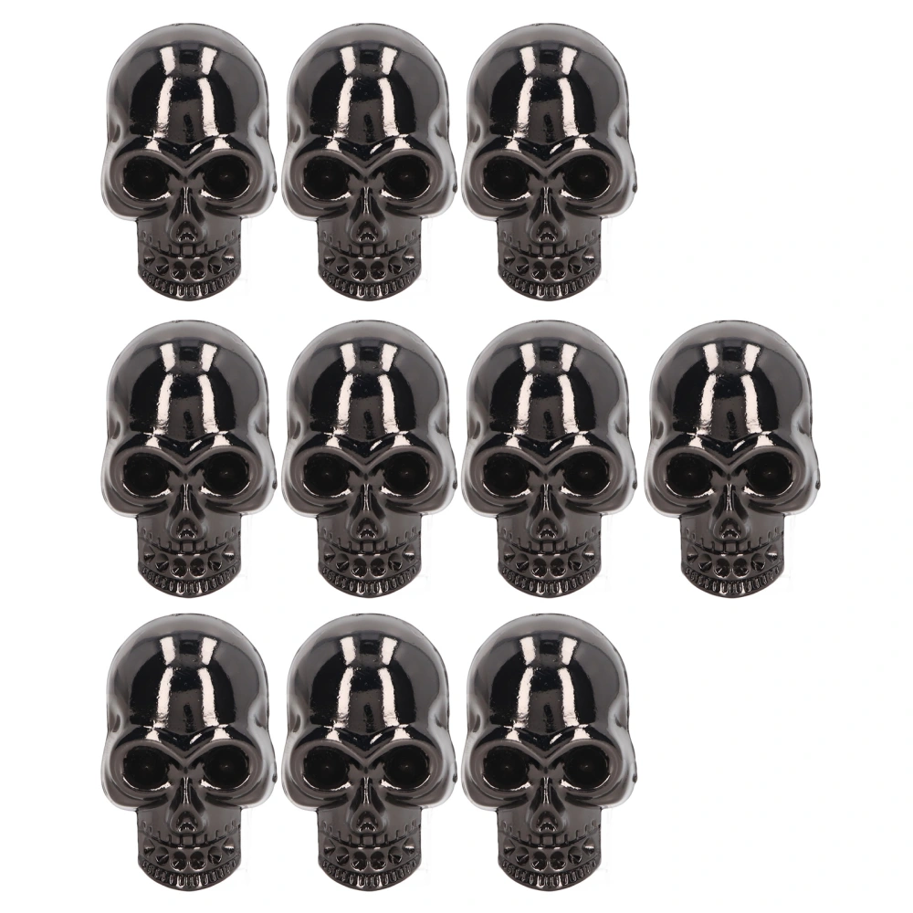 10 Pcs Skull Rivets Gothic Style Fashionable Skull Stud Accessories for DIY Shoes Clothing Bags No Rhinestones