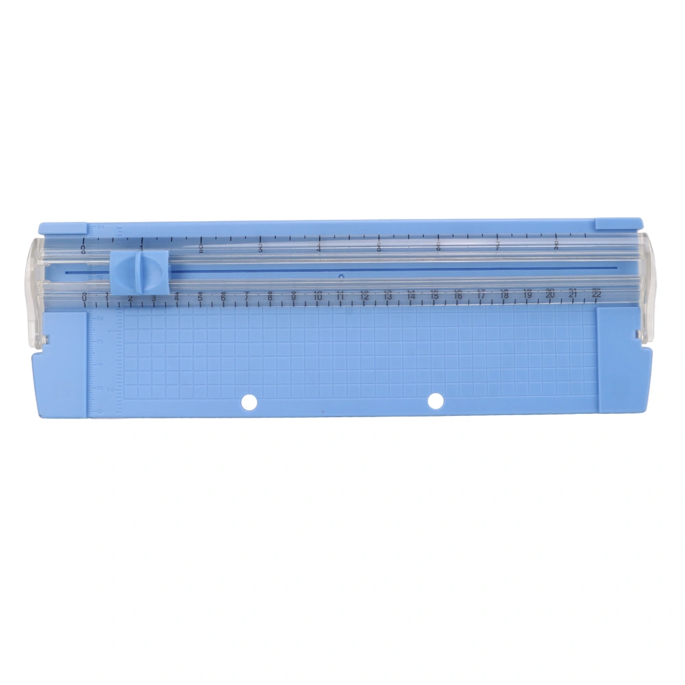 A4 Paper Trimmer Precise Cutting Incisive Safe Design Anti Slip Bottom Blue Paper Cutter for Home Office School