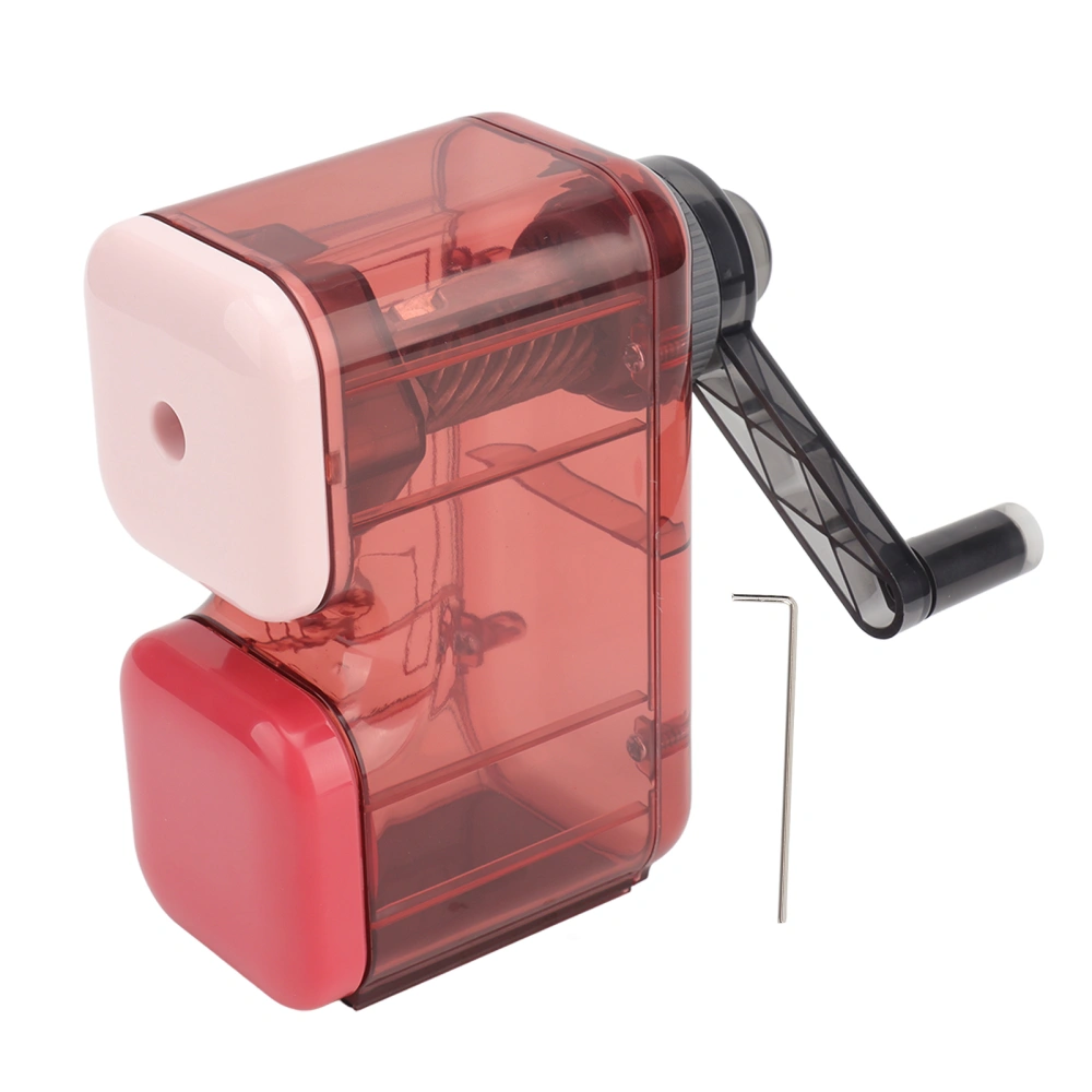 Artist Pencil Sharpener Hand Cranking Alloy Cutter Adjustable Nibs Manual Pencil Sharpener for Charcoal Sketch Pencil