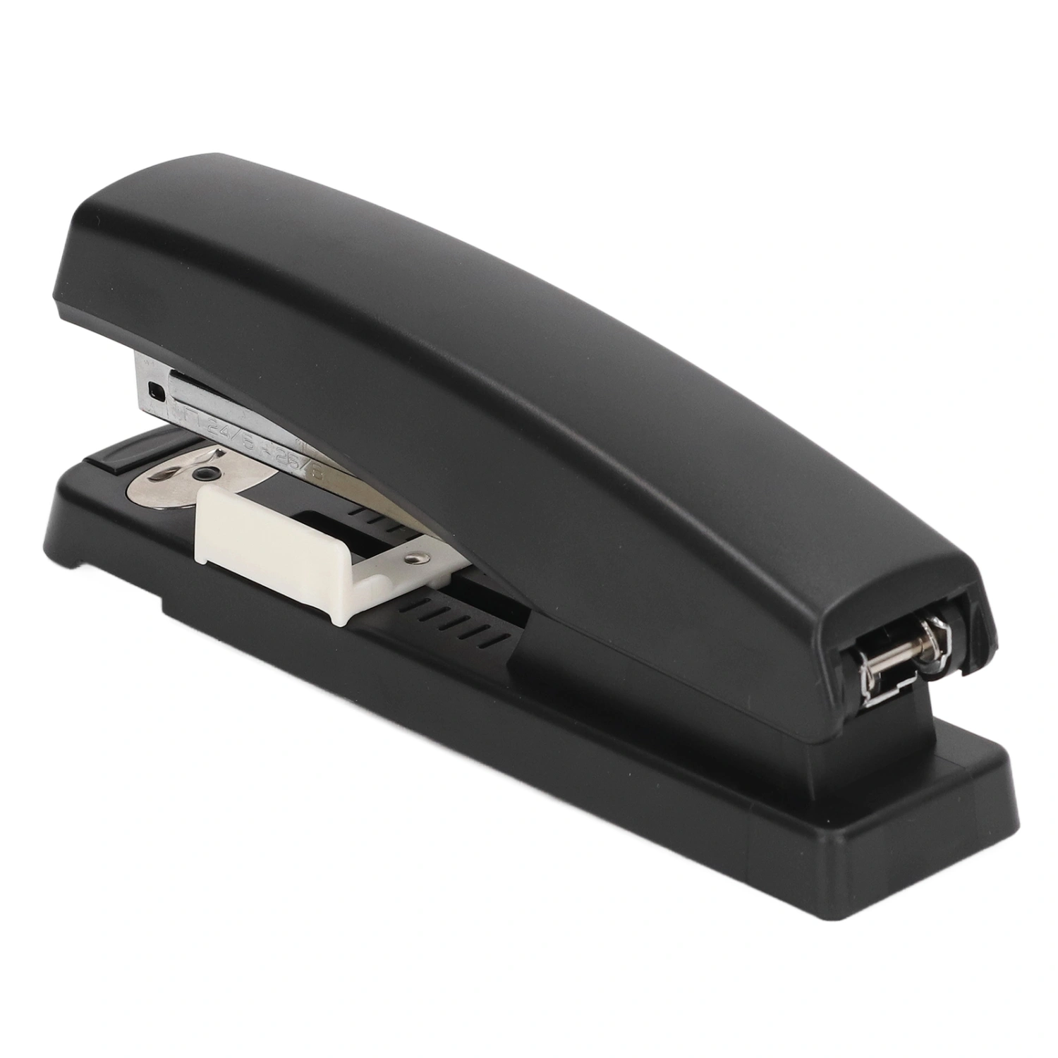 Stapler Black ABS Plastic Buffer Bottom 210 Needle Storage Regulable Rotatable Staplers Hand Held for School Office