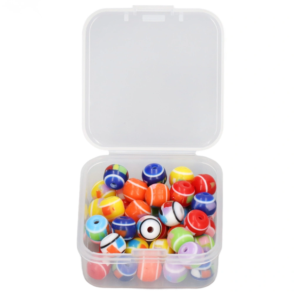 100Pcs Resin Spacer Beads Durable Resin Assorted Colors Large Hole Widely Used Bracelet Beads for Jewelry Making DIY