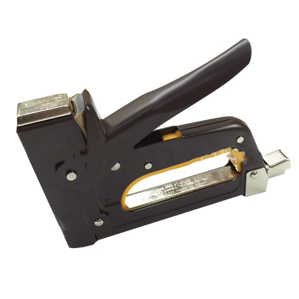 Staple Gun Metal Material Manual Handle Fixing Buckle Shock Pad Staple Gun Heavy Duty for Construction