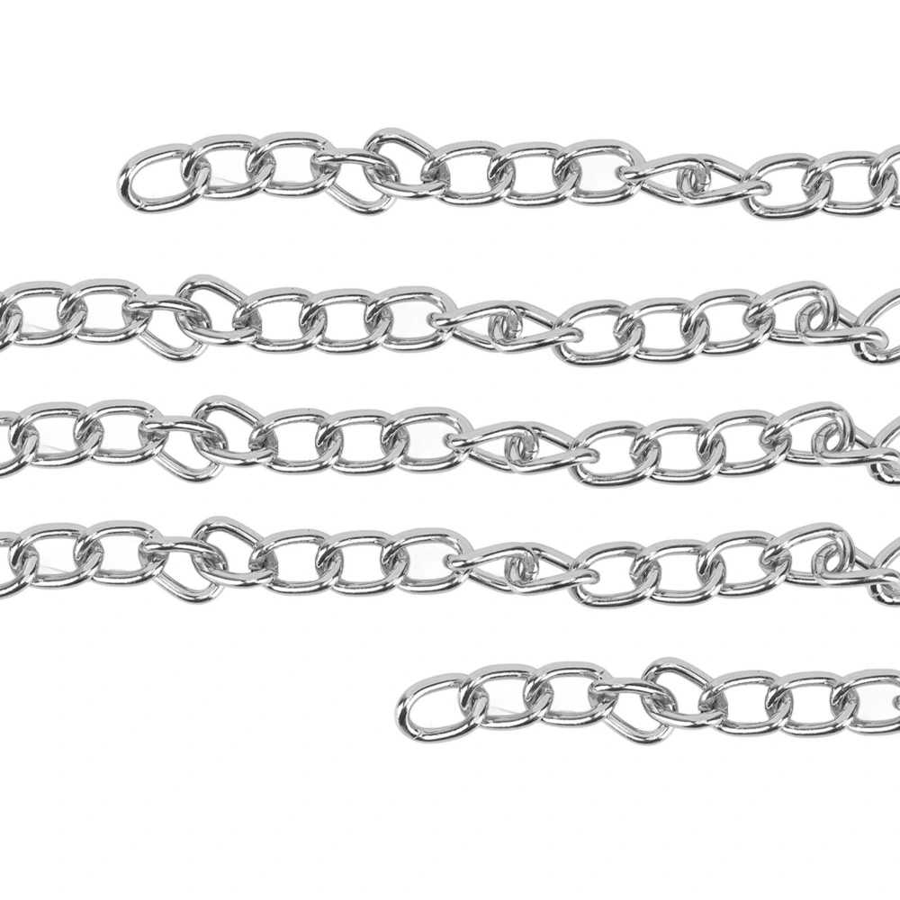 10m Curb Chain Personalized Elegant Rustproof DIY Twisted Links Chain for Bracelet Necklace Jewelry Making Silver