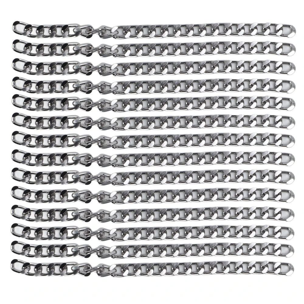 10m Aluminum Curb Chain Rustproof Curb Twisted Links Chain For DIY Bracelet Necklace Anklet Jewelry Making DC25 Silver