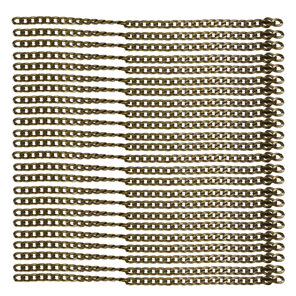 Curb Chain 10 Meters DIY Iron Sturdy Elegant Attractive Decorative Curb Chain for Jewelry Bag Accessories NK10