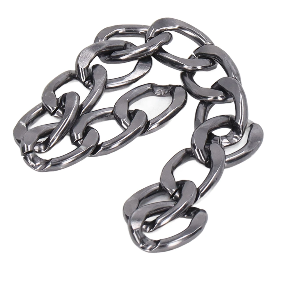 Metal Craft Chain 32.8ft Strong Aluminium Elegant Style Widely Used Aluminum Curb Chains for Jewelry Making DIY Silver Black