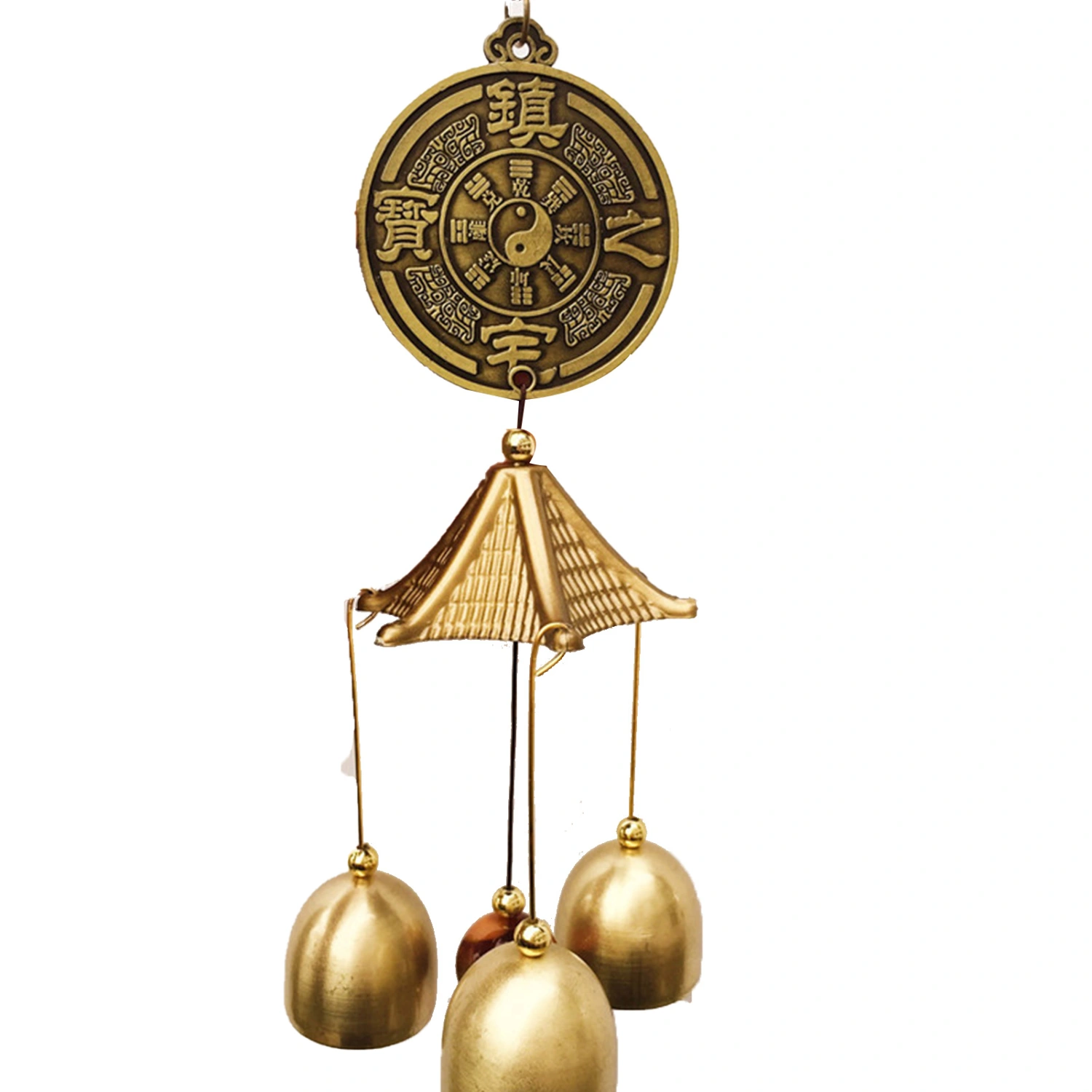 Vintage Alloy Wind Chimes Retro Exquisite Fine Workmanship Decorative Wind Chimes for Shop Home Decoration Bless