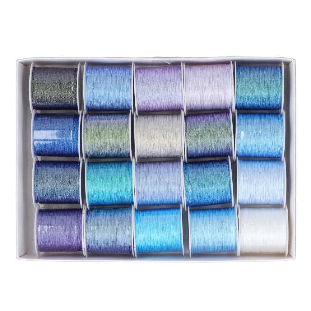 20pcs 6 Strands Embroidery Thread Colorful Blue Purple Hand Woven Rope Special Sewing Thread for Jewelry Making