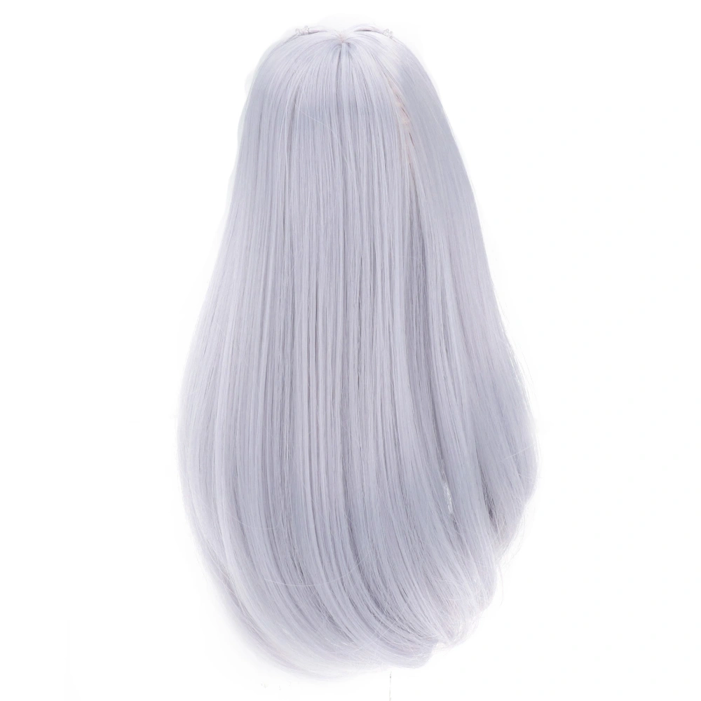 8in to 9in Doll Hair Wig High Temperature Fiber Mesh Long Curly Doll Hair Replacement for 1/3 Doll Blue