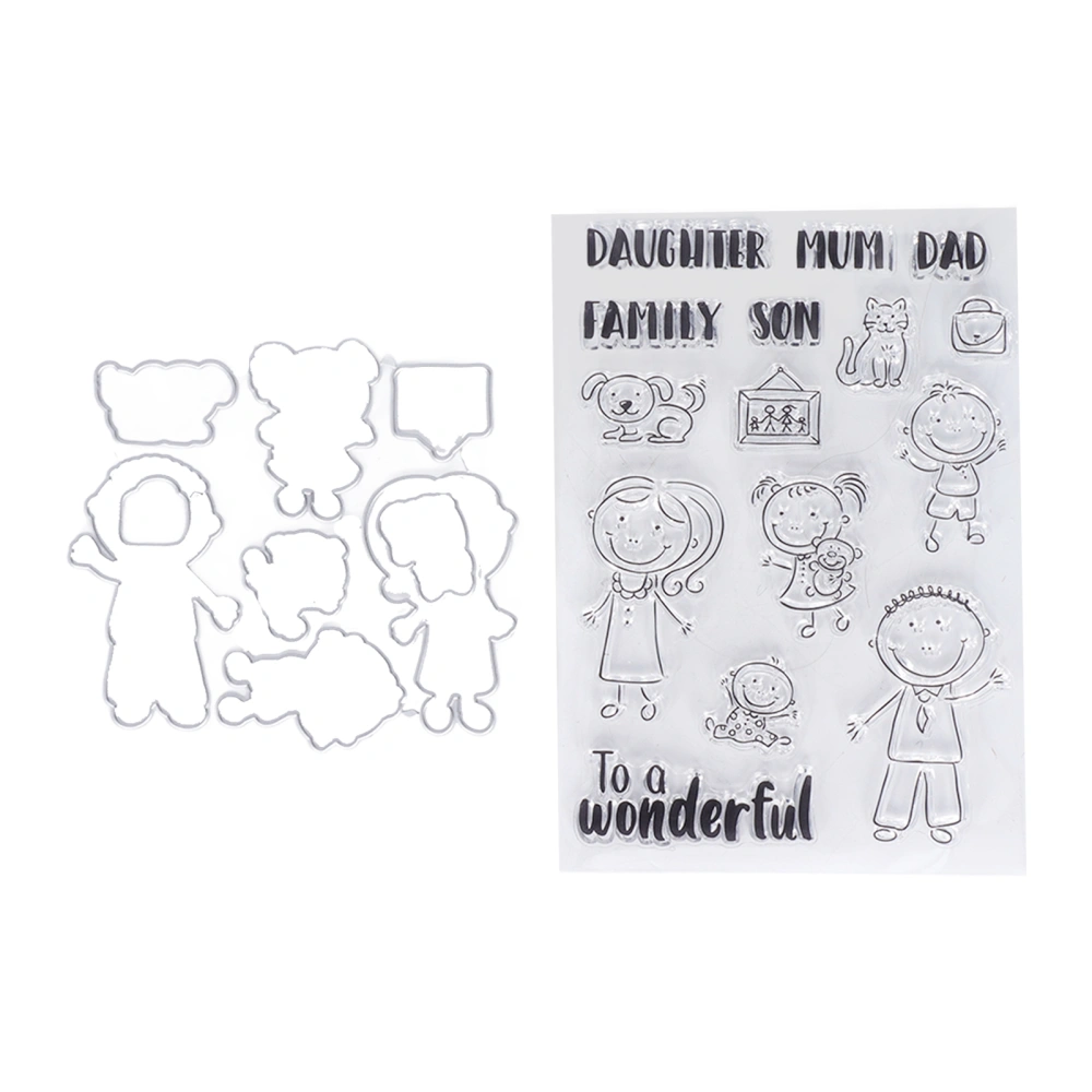 Transparent Stamps Recyclable Decorative DIY Silicone Clear Stamps for Photo Album