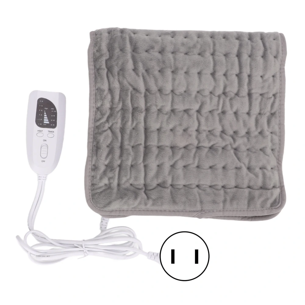 Electric Heating Pad Super Soft Adjustable Detachable Machine Washable Heating Mat for Work US Plug 110V