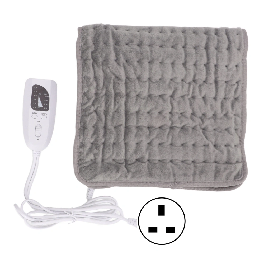 Electric Heating Pad Super Soft Adjustable Detachable Machine Washable Heating Mat for Work UK Plug 220V