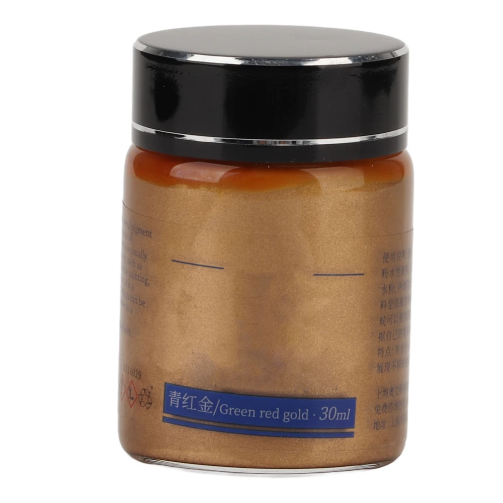 Metallic Pigment Delicate Texture Good Airtightness Water Resistance Watercolor Paints for Calligraphy Painting Blue Red Gold