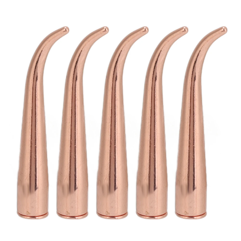 5Pcs Spikes and Studs Rose Gold High Hardness Metal Strong Fastening Cone Spikes for Clothes Boot Case