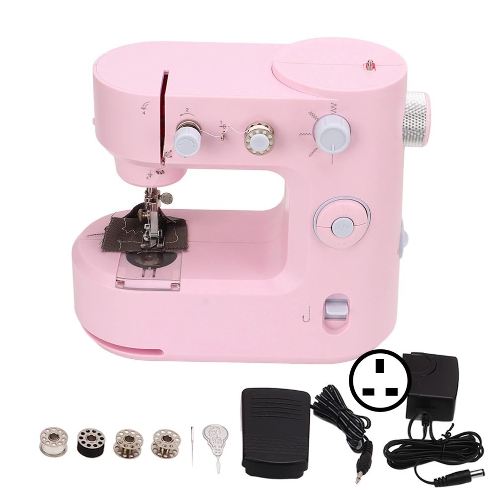 Sewing Machine 5 Stitch Portable Small Overlock Multifunctional Home Sewing Machine for Family Children's Day 100‑240V UK Plug