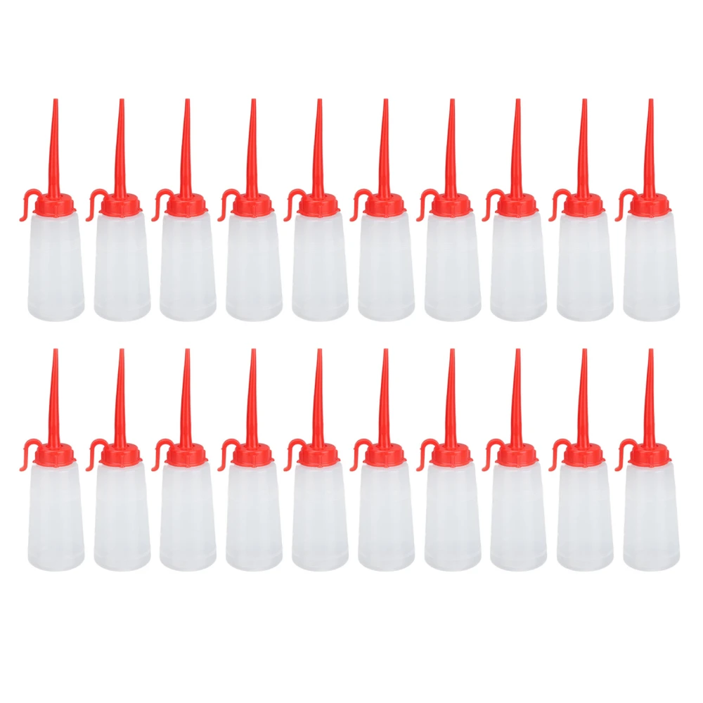 20 Pcs Sewing Machine Oiler 160ML Odorless Plastic Good Sealing Sewing Machine Oil Bottle with Red Long Spout