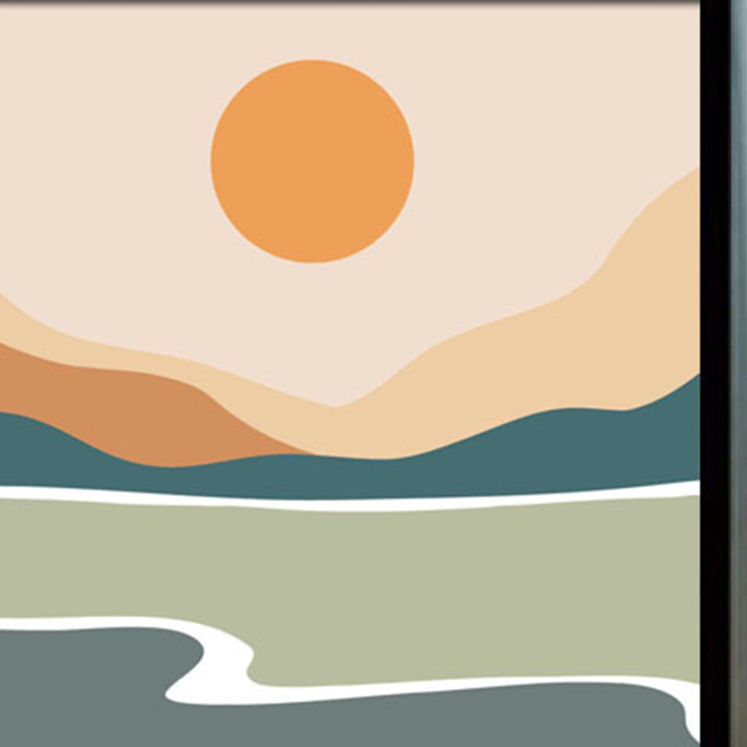 DIY Paint Tropical Scenery Pattern Acrylic Paint Children Digital Oil Painting with Frame for Livingroom Bedroom Decor 11 Square, 20x20/7.9x7.9in, Store in Bags
