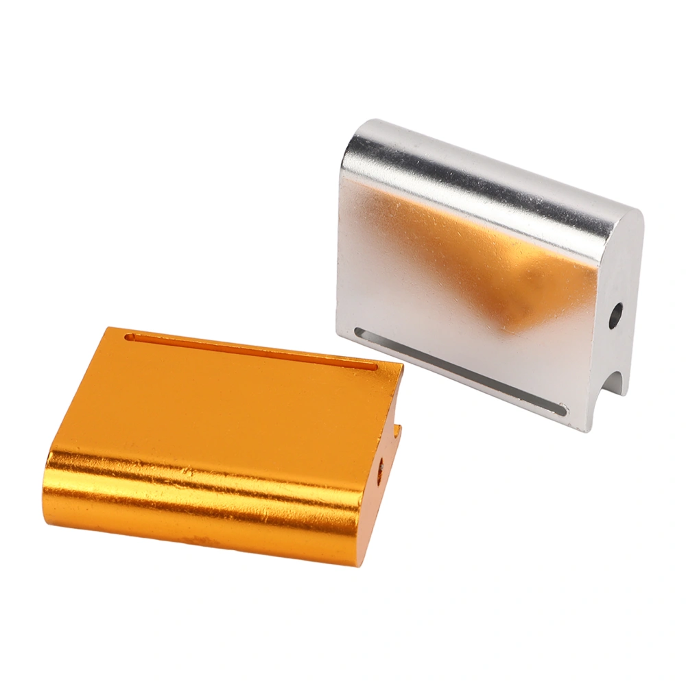 2pcs Leather Edge Slicker Gold Silver Aluminium Alloy Leather Trimming Polishing Tool for Belt