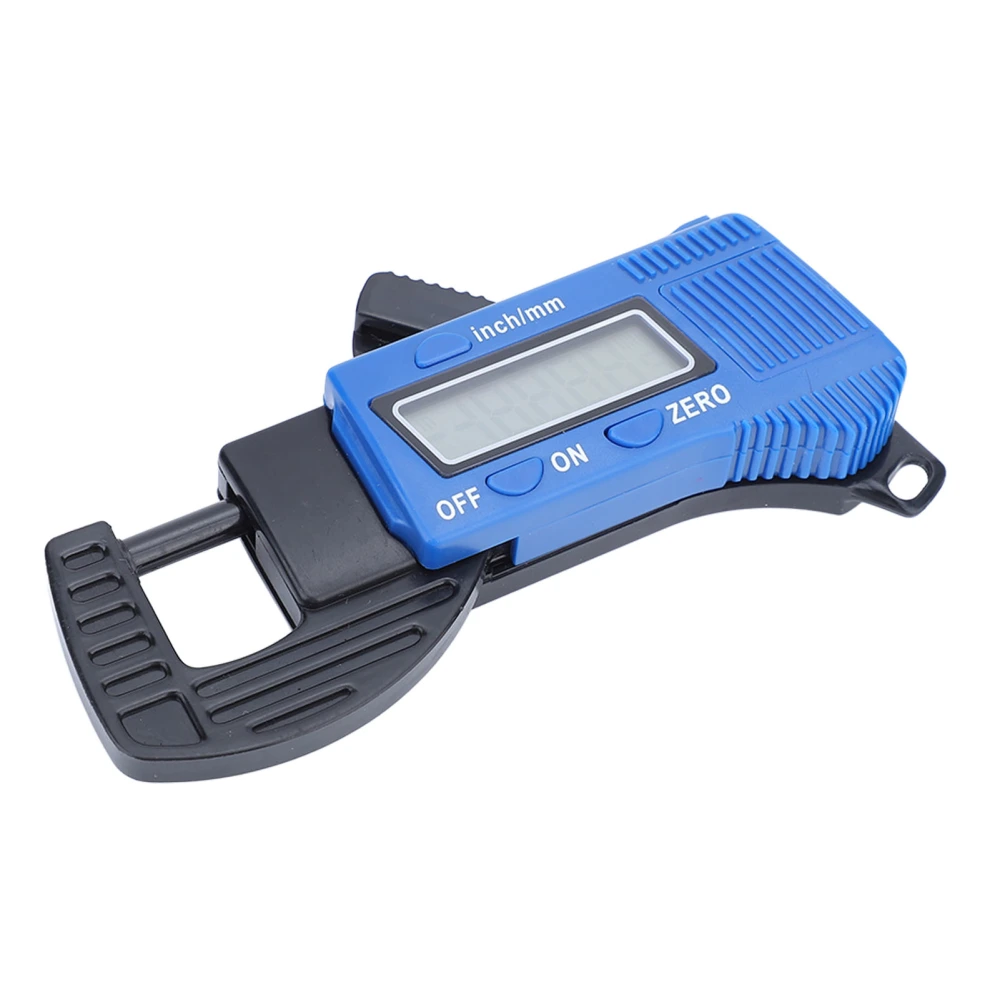 Digital Thickness Gauge 0 to 1in LCD Display MM Inch Conversion Electronic Thickness Meter for Paper Leather Woodworking