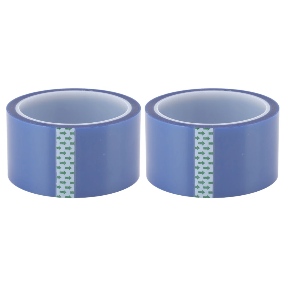 2 Rolls Heat Resistant Tape 50mm 108ft Double Sided 220℃ Temperature Resistance Insulation Tape for Soldering Blue