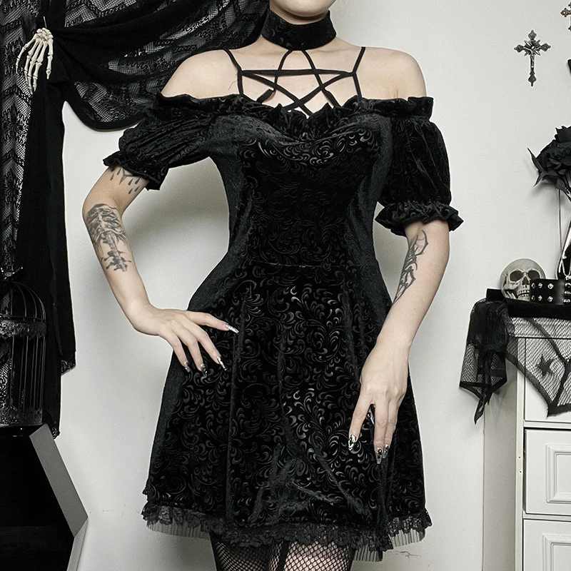 Women's Slim Fit Fashion Halter Hollow Dress